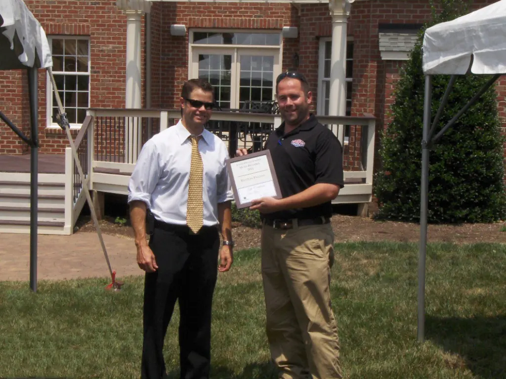 most reliable contractor award presentation