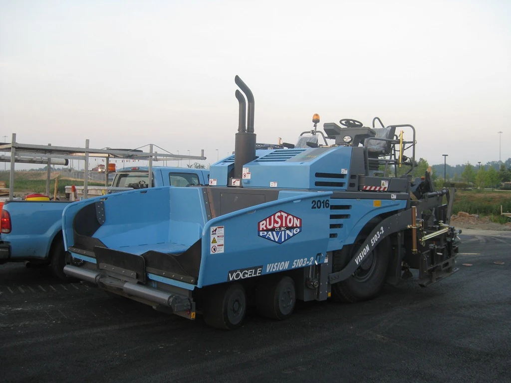 vogele paver ready for action