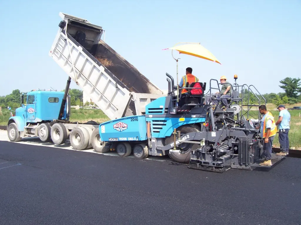 vogele paver in action