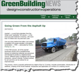 Green Building News Article