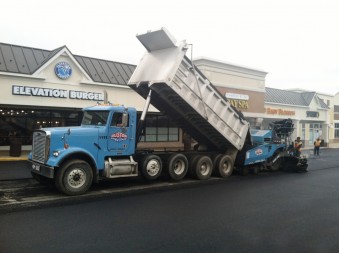 Paving at Turnpike Shopping Center