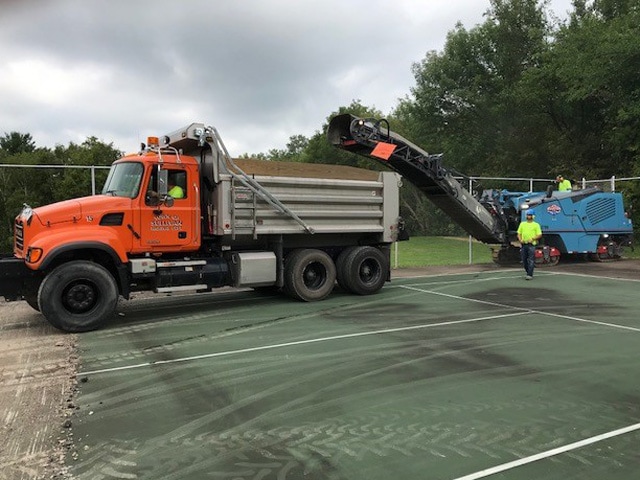 Tennis Court Milling