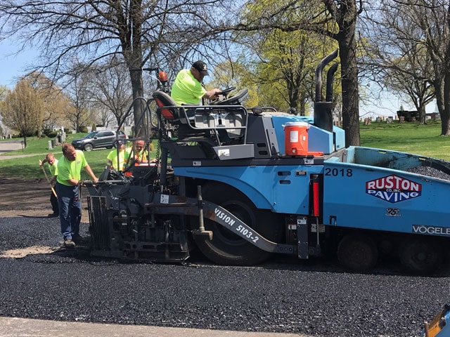 Paving at Woodlawn Cemetery