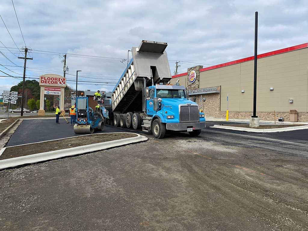 Burger King - paving