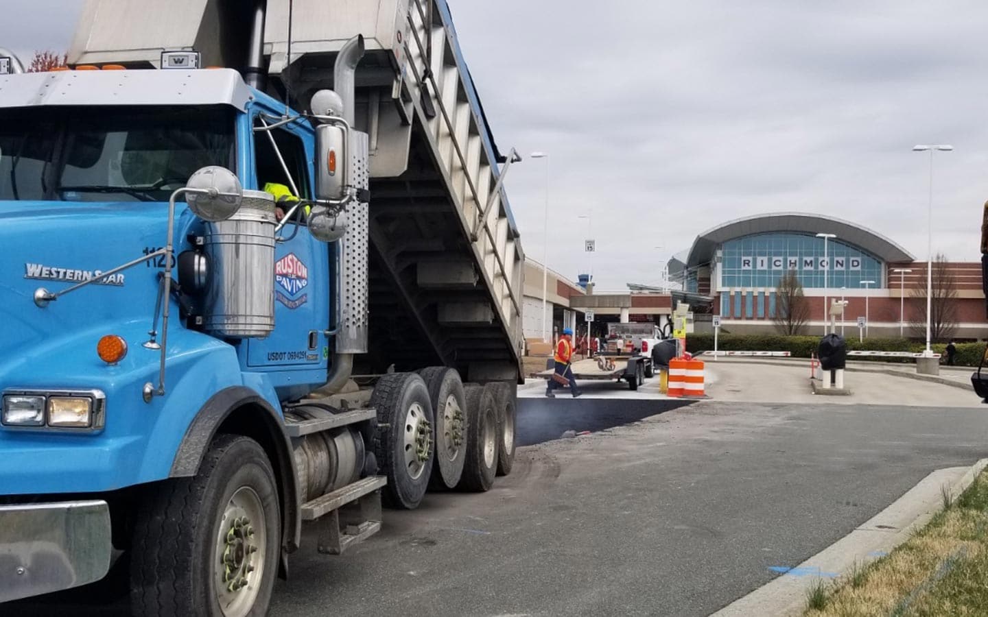 Paving at the Richmond Airport