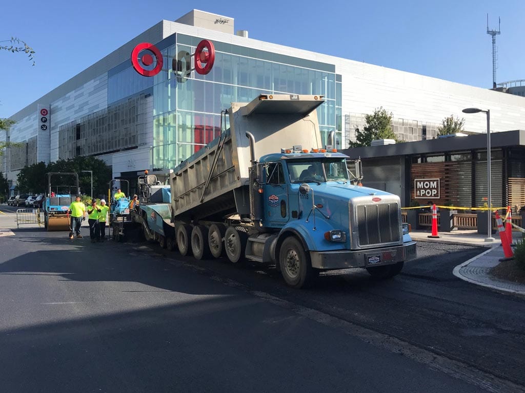 Paving in Northern VA at the Mosaic District in Fairfax, VA