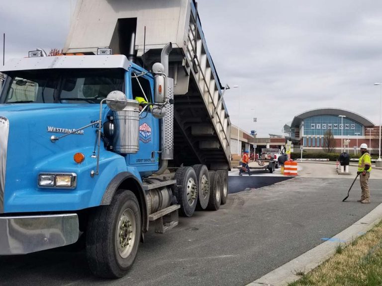 Ruston Paving crew installs new pavement at the Richmond Airport