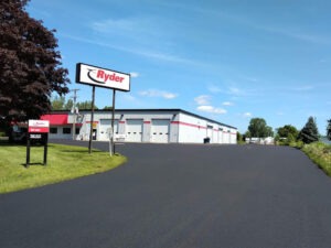 Entrance Road of Ryder Truck Rental Marcy NY