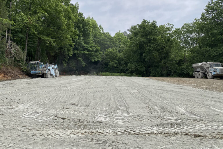 Sedge Garden Pickleball Courts (mixing cement )