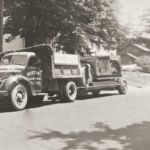 Ruston Paving vintage dump truck and roller in Syracuse
