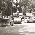 Ruston Paving vintage tractor grader dump truck and roller in Syracuse