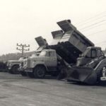 Ruston Paving vintage equipment dump truck loader and roller in Syracuse