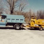 Ruston Paving vintage 6 wheel dump trucks and roller in Syracuse