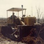Ruston Paving site clearing with Caterpillar bulldozer in Syracuse