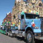 Ruston Paving float in St Patricks Day Parade in Syracuse