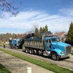 Ruston Paving milling asphalt pavement in Town of Morrisville
