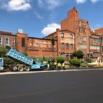 Ruston Paving crew paving Lot 20 for the City of Durham