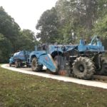 Ruston Paving is stabilizing the reconstructed road at Hagan-Stone Park in Pleasant Garden, NC