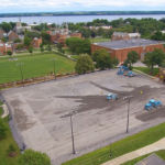 Ruston Paving reconstructing tennis courts at Hobart William Smith Colleges in Geneva, NY