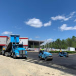 Ruston Paving is paving at Huffman Mill Plaza in Burlington, NC