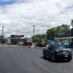 Ruston Paving crew paving at McDonald's in Adams, NY