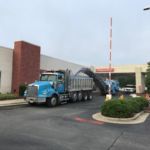 Ruston Paving crew mills out old asphalt at Wake Med