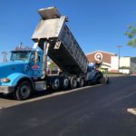 Ruston Paving installing new pavement at Target in Lynchburg, VA