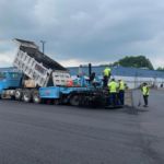 Ruston Paving crew paving at Monroe Community College