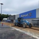 Ruston Paving is grading the drive lane at the Walmart in Sylva, NC